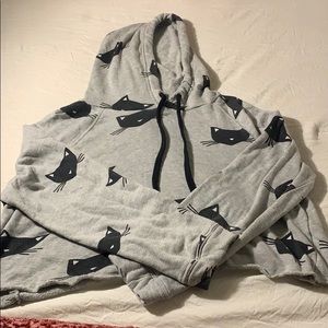 Cropped Kitty Shirt